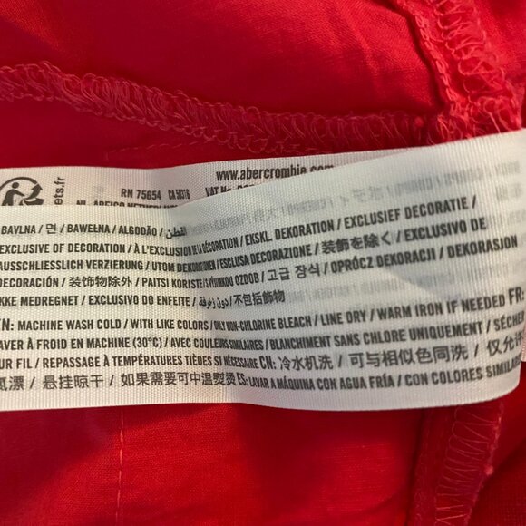 Abercrombie & Fitch Red High Slit Maxi Skirt - Picture 7 of 8